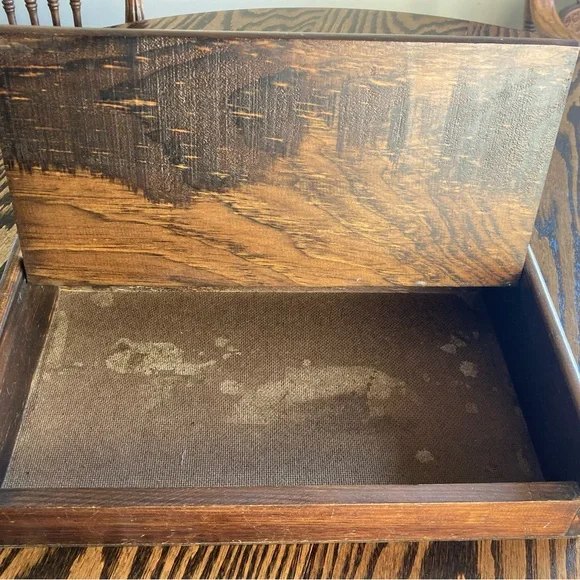 Vintage Handmade Wooden Slant Top Lap Storage Writing Desk Hand-Painted Girls - Picture 7 of 16